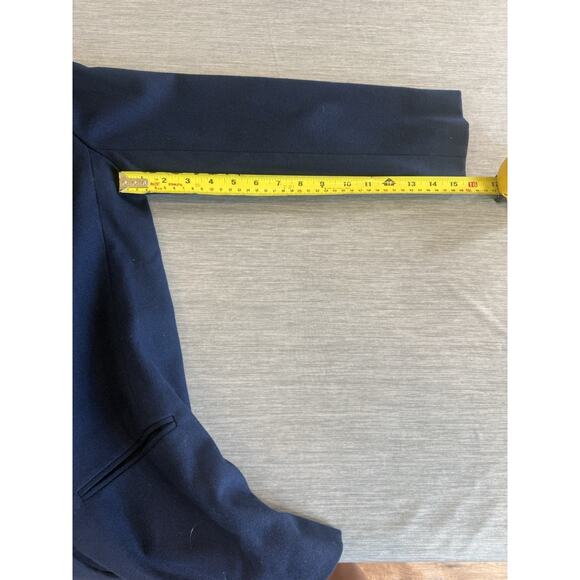 Vintage Dumas Womens Navy Wool Doublebreasted Blazer Size 10 Gold Buttons USA - Picture 13 of 13